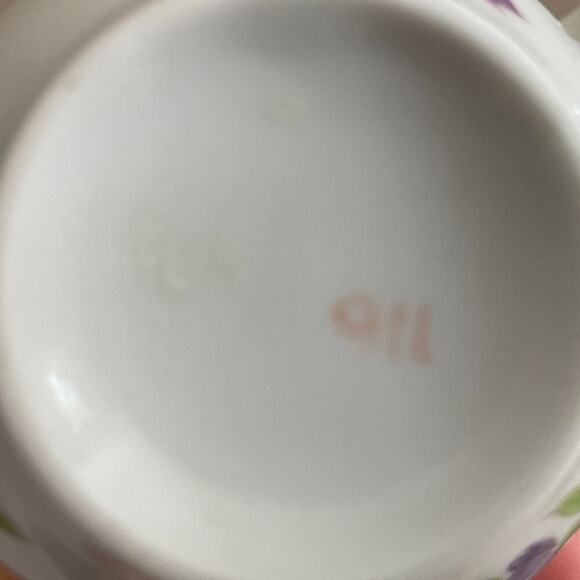 VTG Danmark Lyngby Teacup & Saucer, Bedstefar/Bedstemor, Floral, Gold, Danish - Picture 12 of 13